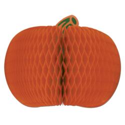 NET TOYS Waben-Kürbis Deko – 52 Cm, Orange, Für Halloween & Mottopartys